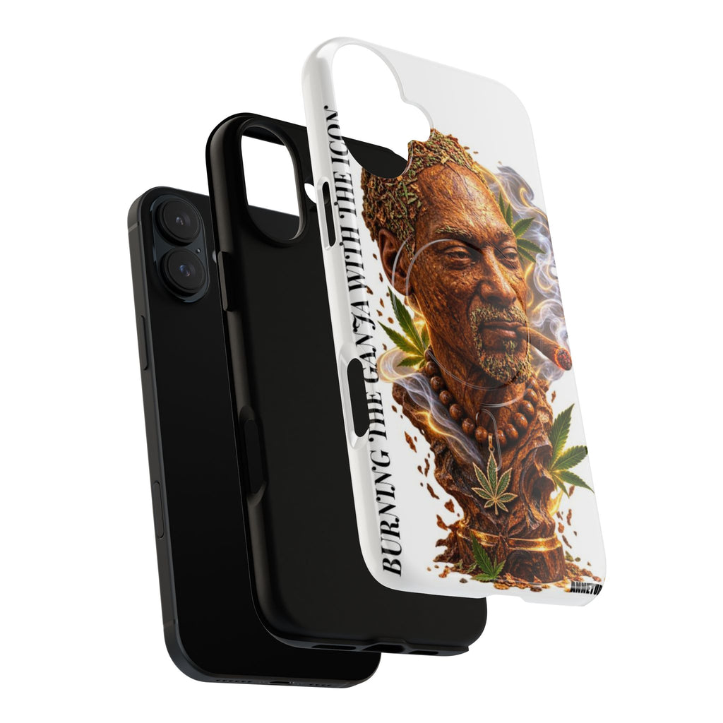 Rasta Icon Tough Magnetic Phone Case — 'Blazin' the Crazy' Smoky Portrait