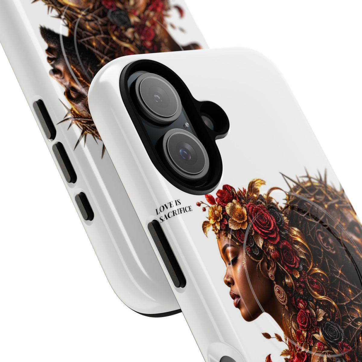 Phone Case — "Love Is Patient" Dual Portrait Magnetic Tough Case