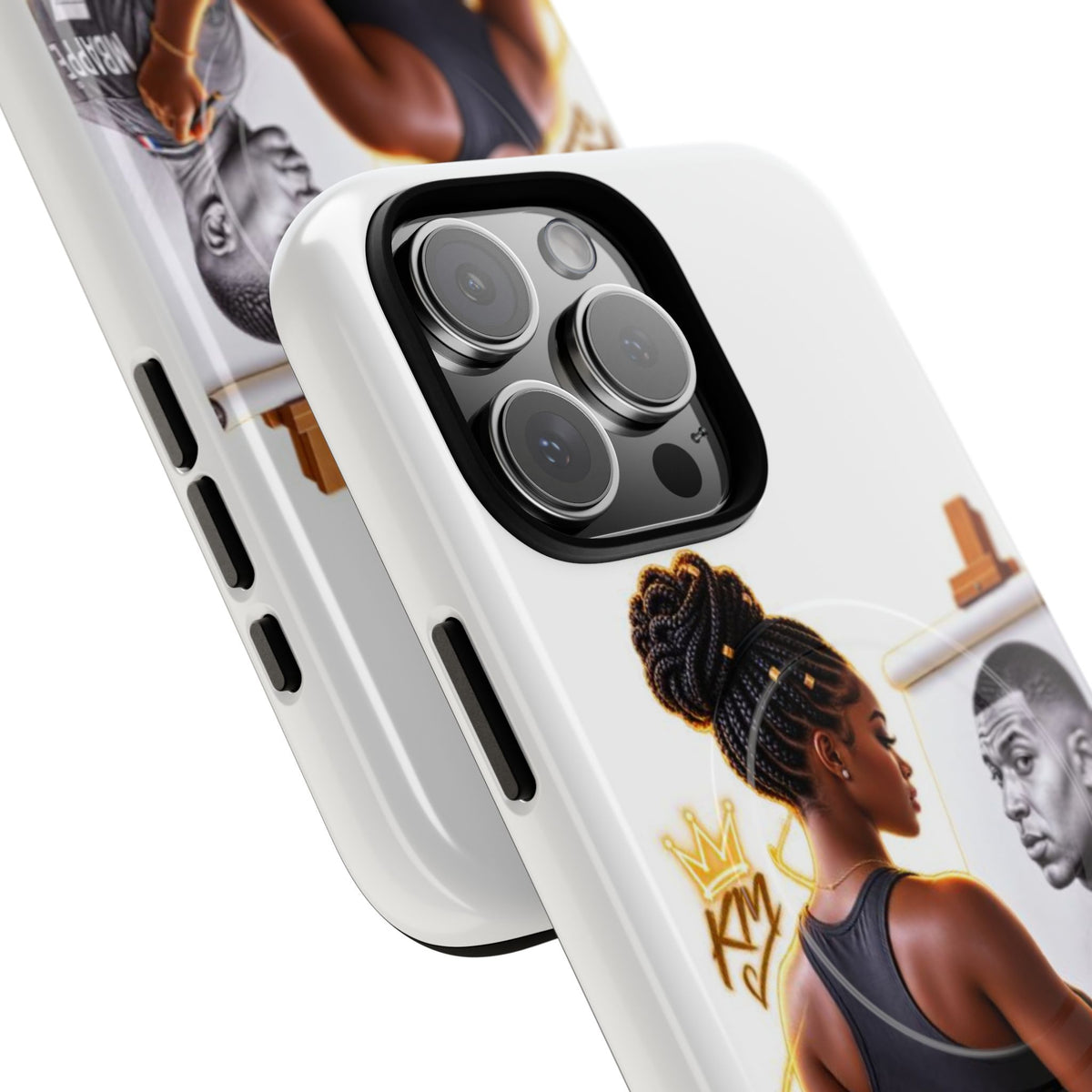 Tough Magnetic Case — Athletic Woman Painting Portrait Phone Cover (King Signature)