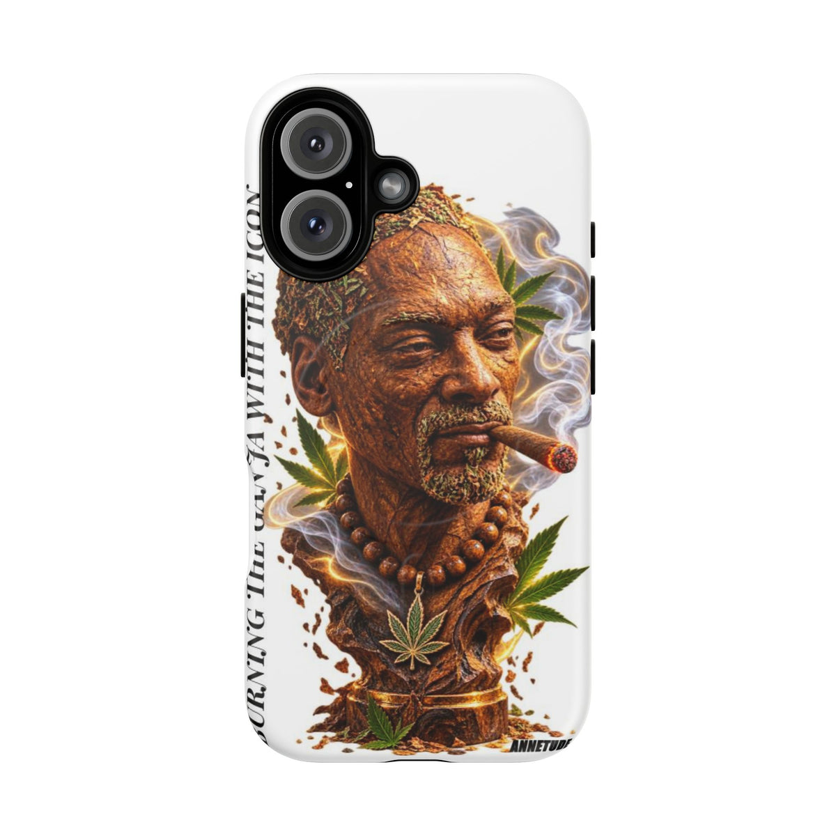 Rasta Icon Tough Magnetic Phone Case — 'Blazin' the Crazy' Smoky Portrait