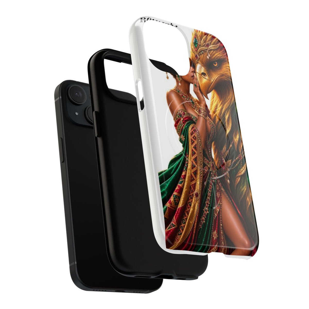 Royalty Phone Case — African Queen & Gryphon Art Tough Magnetic Case
