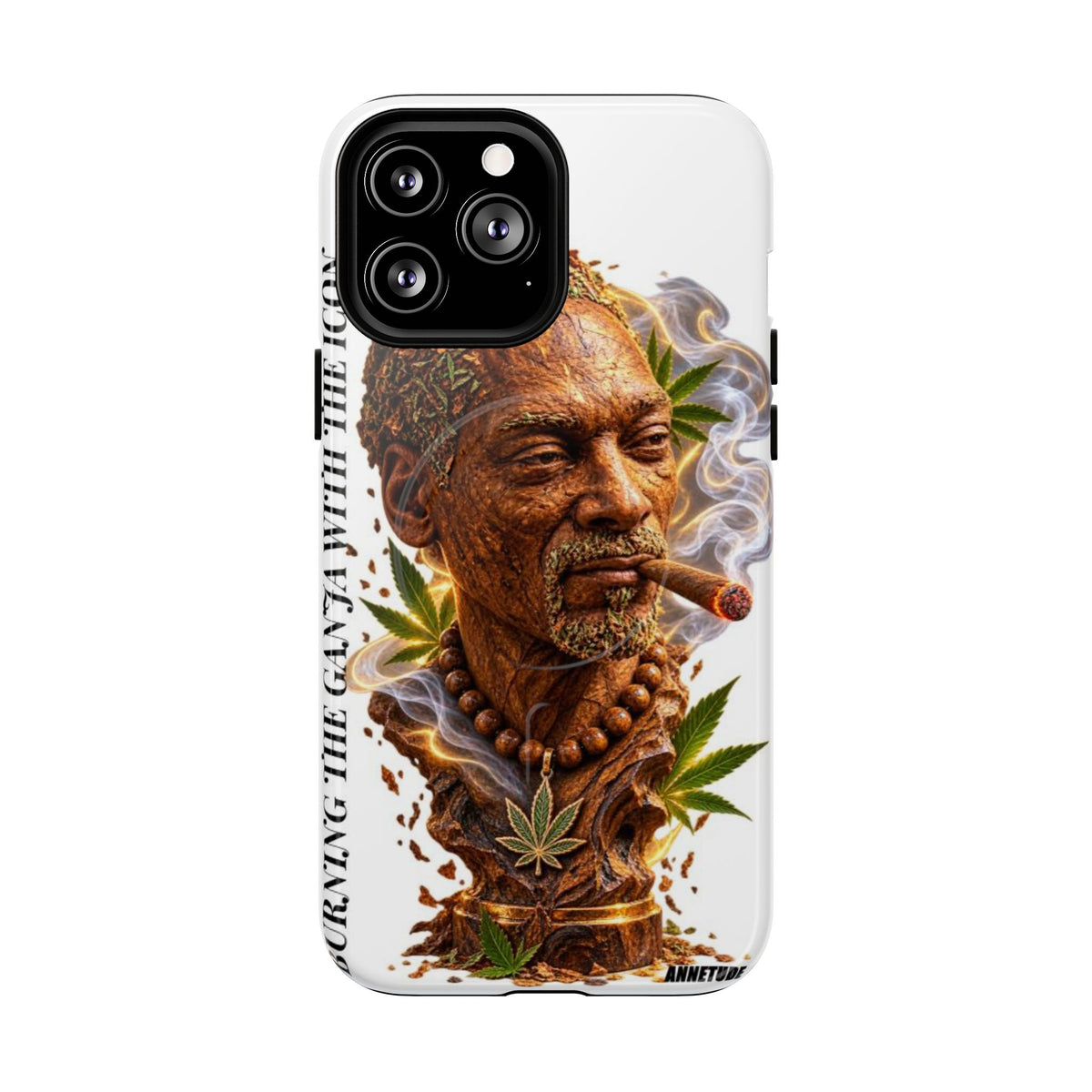 Rasta Icon Tough Magnetic Phone Case — 'Blazin' the Crazy' Smoky Portrait
