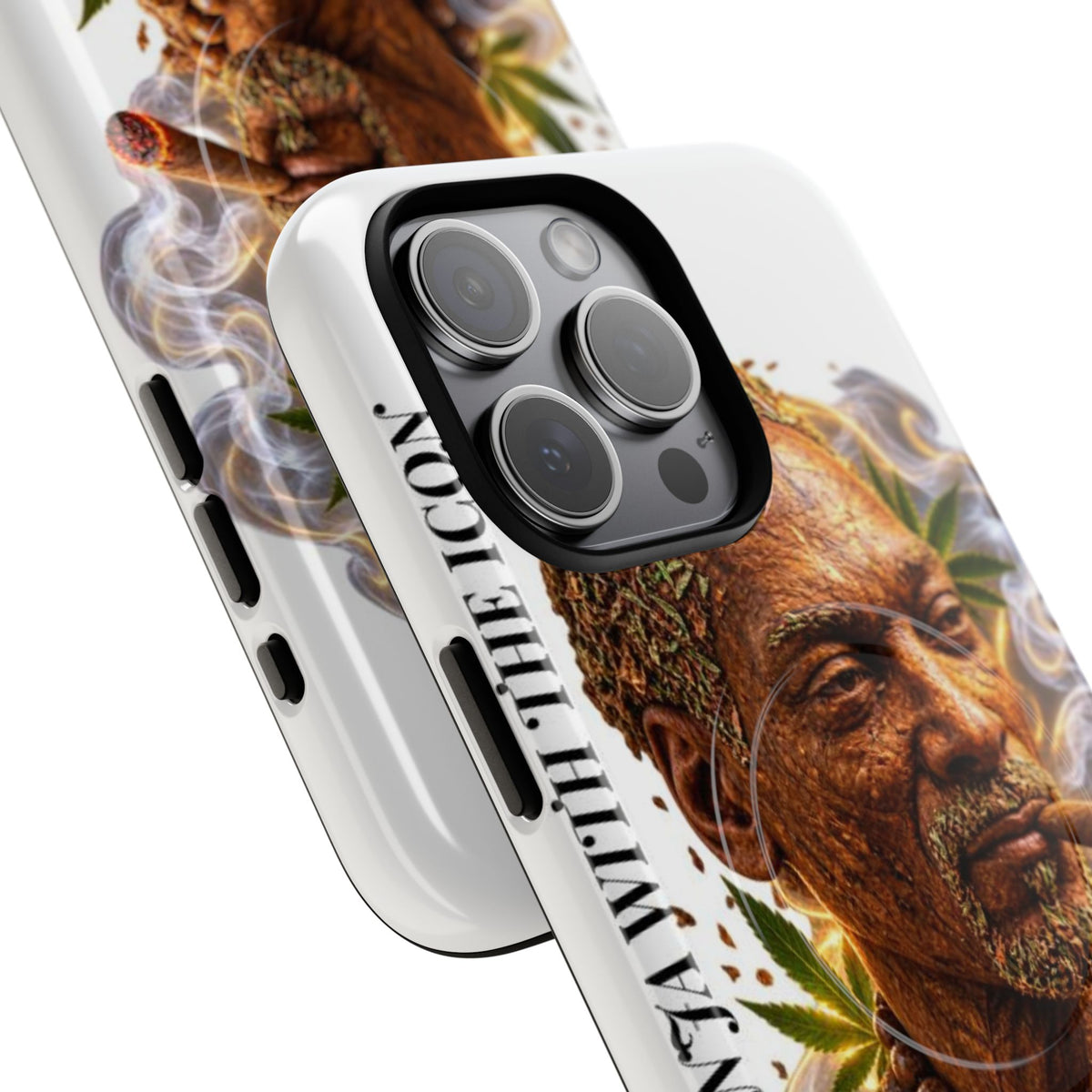 Rasta Icon Tough Magnetic Phone Case — 'Blazin' the Crazy' Smoky Portrait