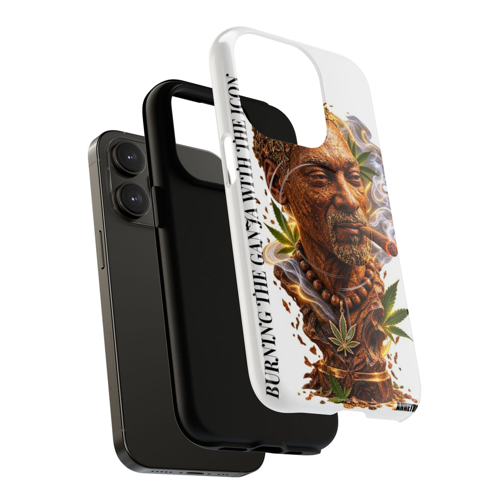 Rasta Icon Tough Magnetic Phone Case — 'Blazin' the Crazy' Smoky Portrait