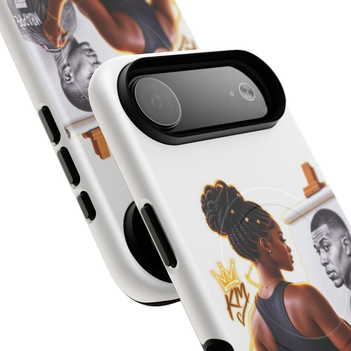 Tough Magnetic Case — Athletic Woman Painting Portrait Phone Cover (King Signature)