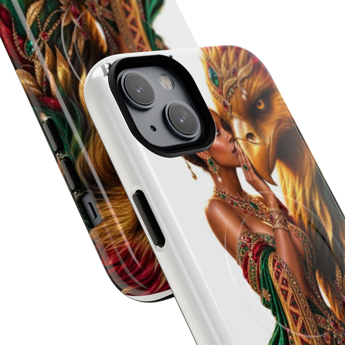Royalty Phone Case — African Queen & Gryphon Art Tough Magnetic Case