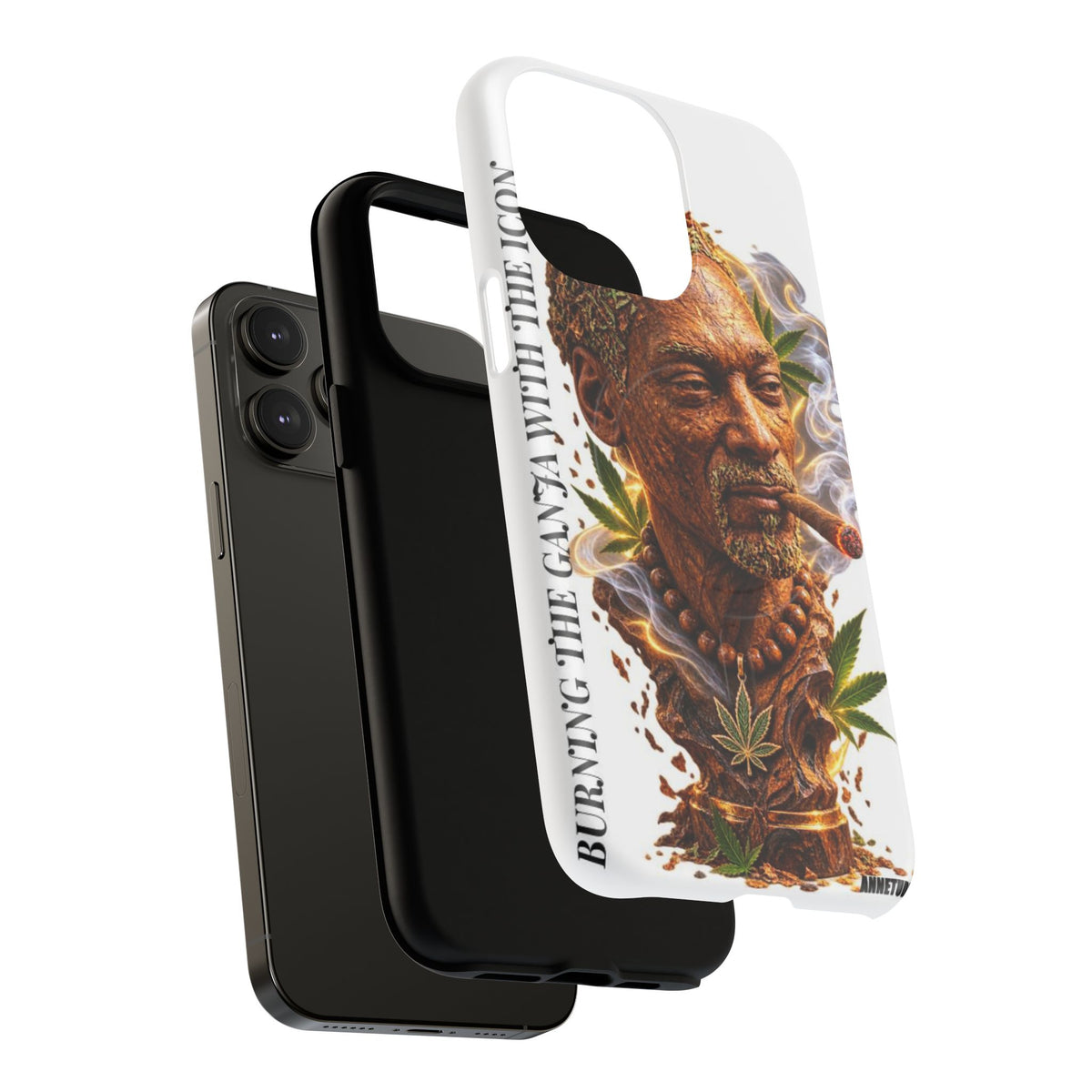Rasta Icon Tough Magnetic Phone Case — 'Blazin' the Crazy' Smoky Portrait