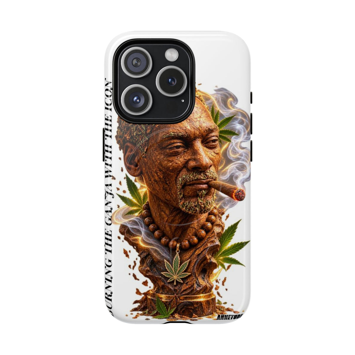 Rasta Icon Tough Magnetic Phone Case — 'Blazin' the Crazy' Smoky Portrait