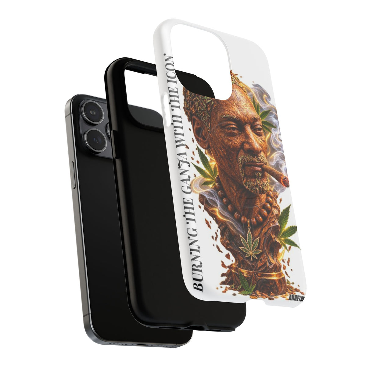 Rasta Icon Tough Magnetic Phone Case — 'Blazin' the Crazy' Smoky Portrait