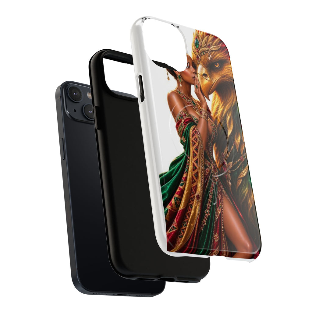 Royalty Phone Case — African Queen & Gryphon Art Tough Magnetic Case