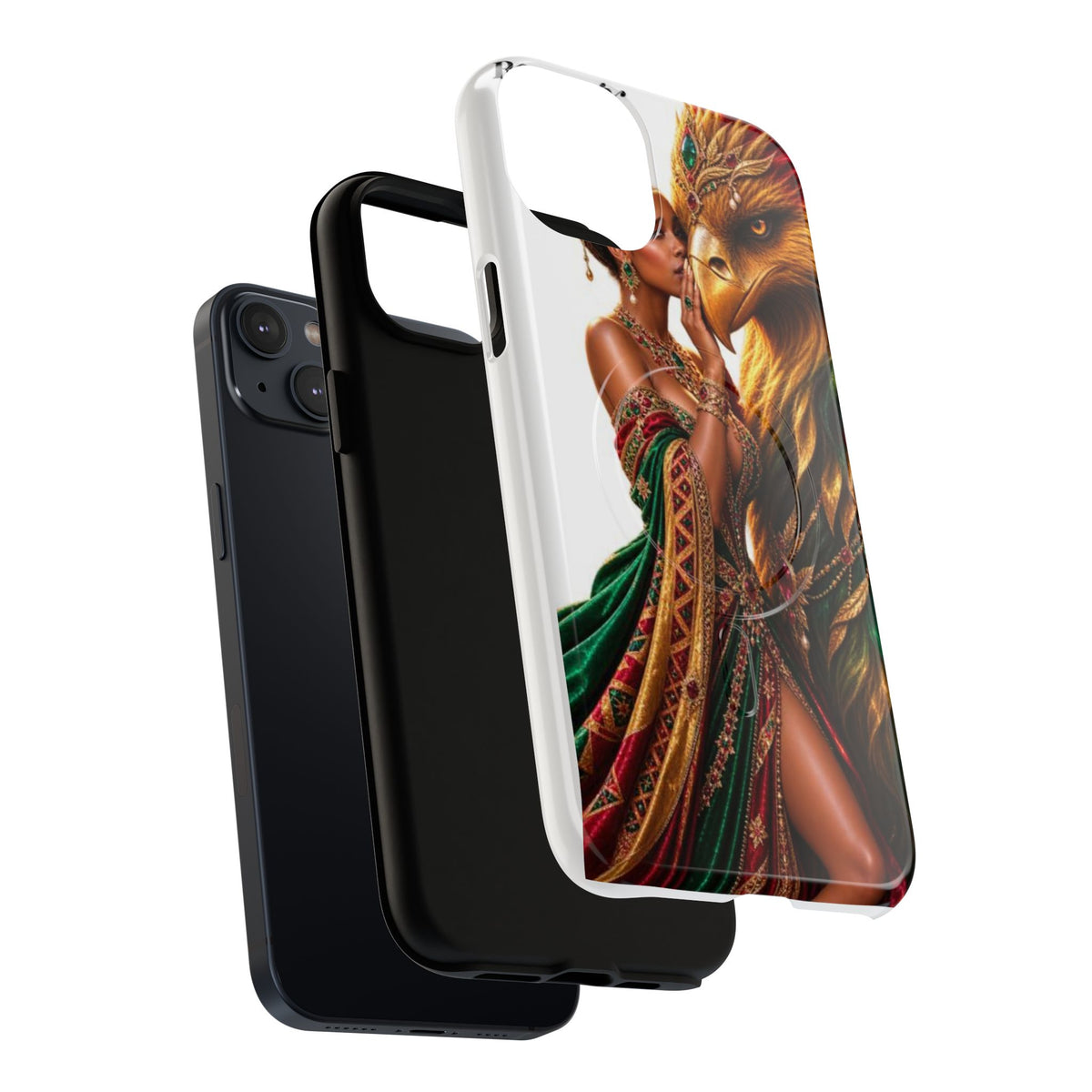Royalty Phone Case — African Queen & Gryphon Art Tough Magnetic Case