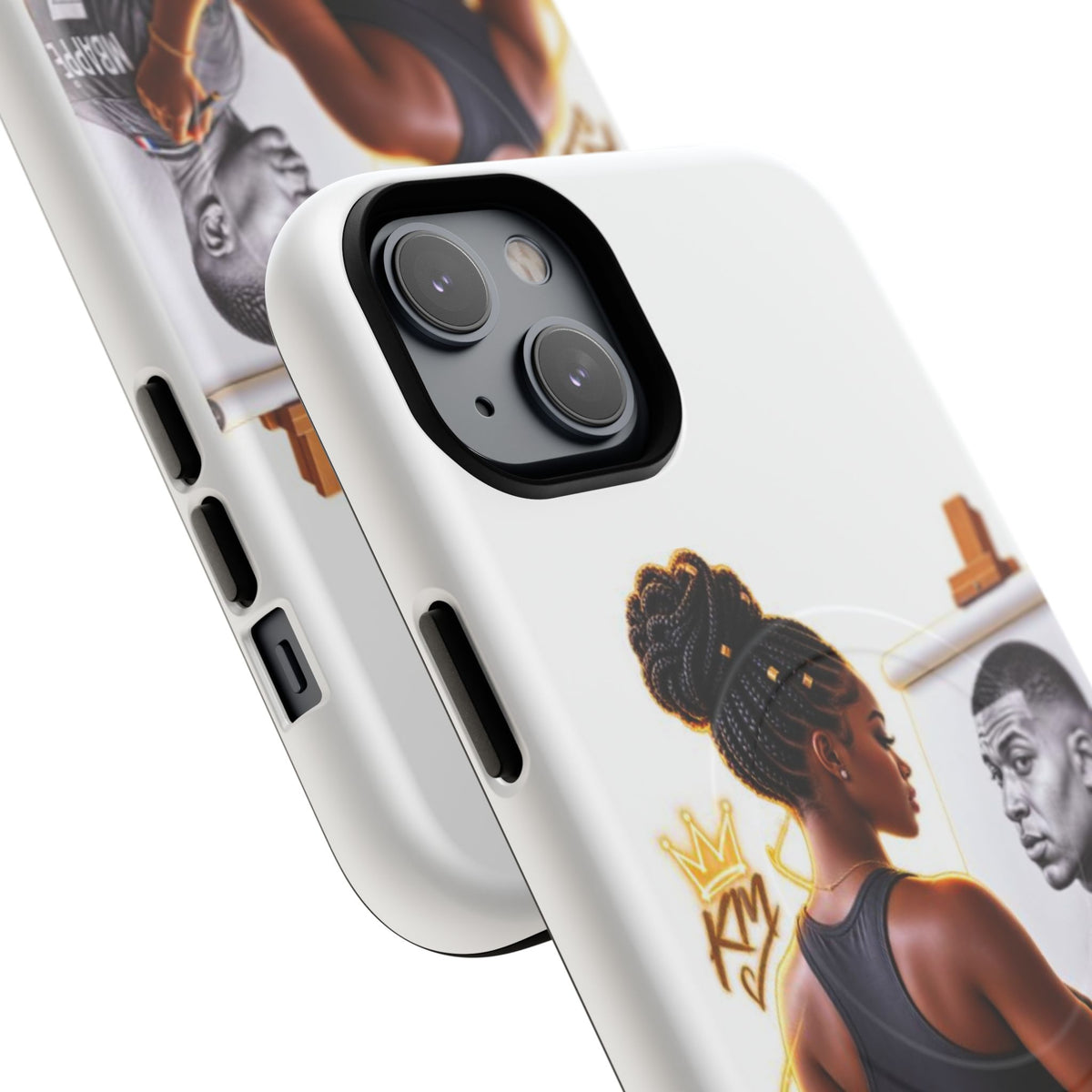 Tough Magnetic Case — Athletic Woman Painting Portrait Phone Cover (King Signature)