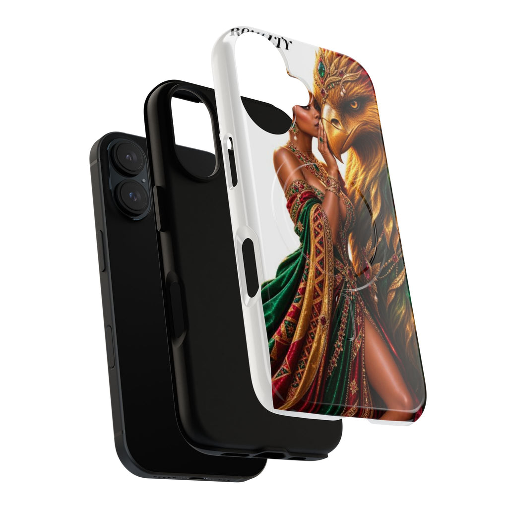 Royalty Phone Case — African Queen & Gryphon Art Tough Magnetic Case