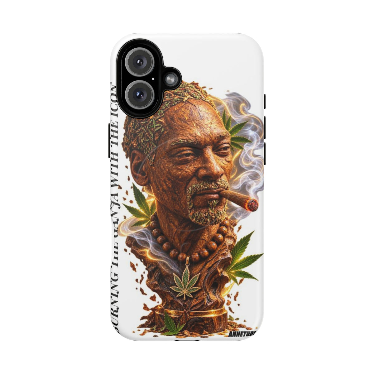 Rasta Icon Tough Magnetic Phone Case — 'Blazin' the Crazy' Smoky Portrait