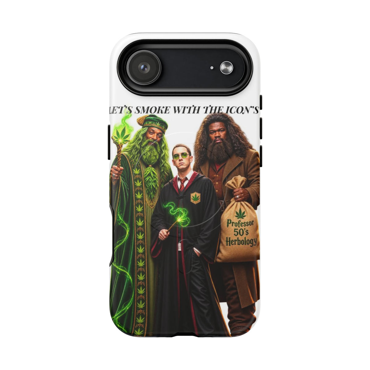 Phone Case — "Let's Smoke With The Icons" Wizard & Herbology Design