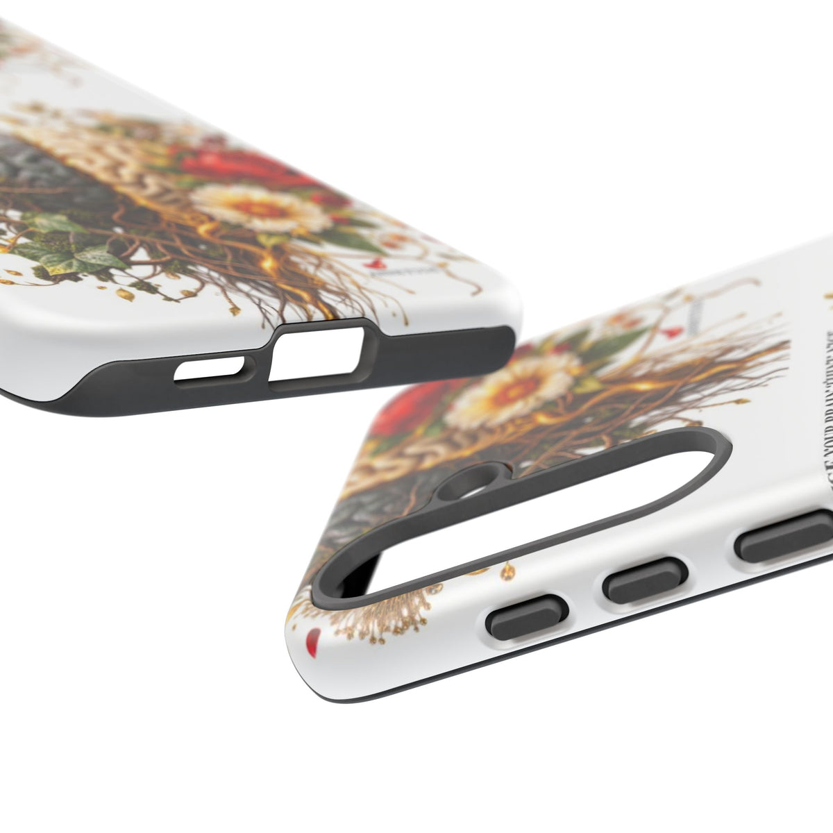 Phone Case — Floral Brain Illustration Protective Cover