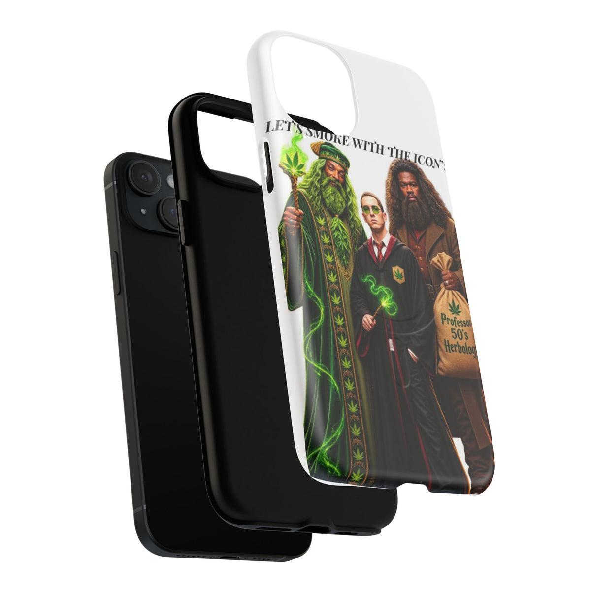 Phone Case — "Let's Smoke With The Icons" Wizard & Herbology Design