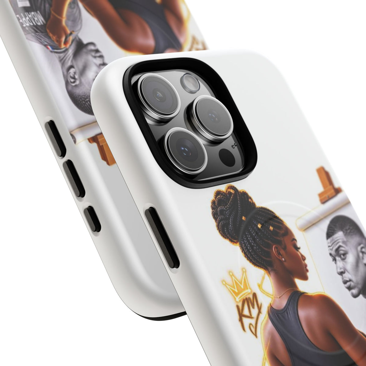 Tough Magnetic Case — Athletic Woman Painting Portrait Phone Cover (King Signature)