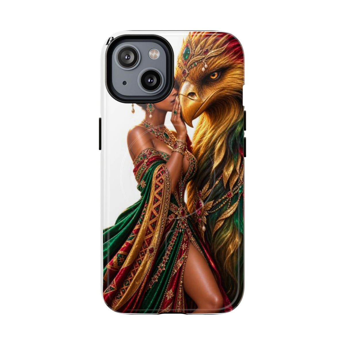 Royalty Phone Case — African Queen & Gryphon Art Tough Magnetic Case