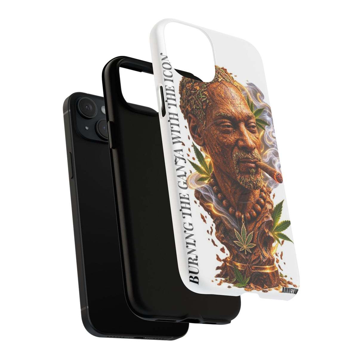 Rasta Icon Tough Magnetic Phone Case — 'Blazin' the Crazy' Smoky Portrait