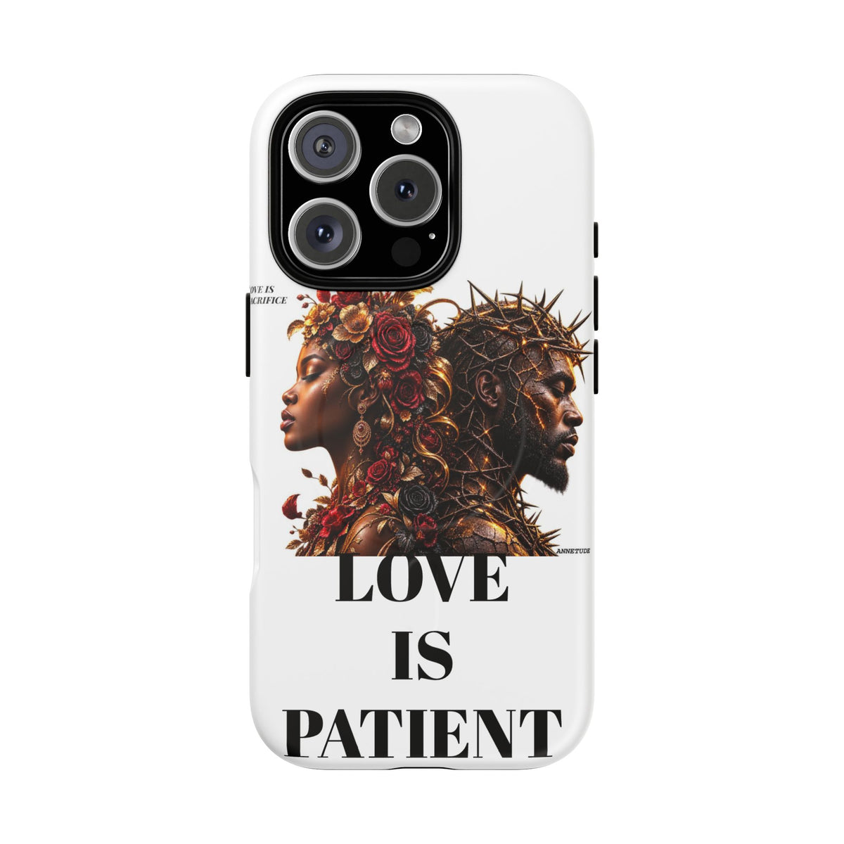 Phone Case — "Love Is Patient" Dual Portrait Magnetic Tough Case