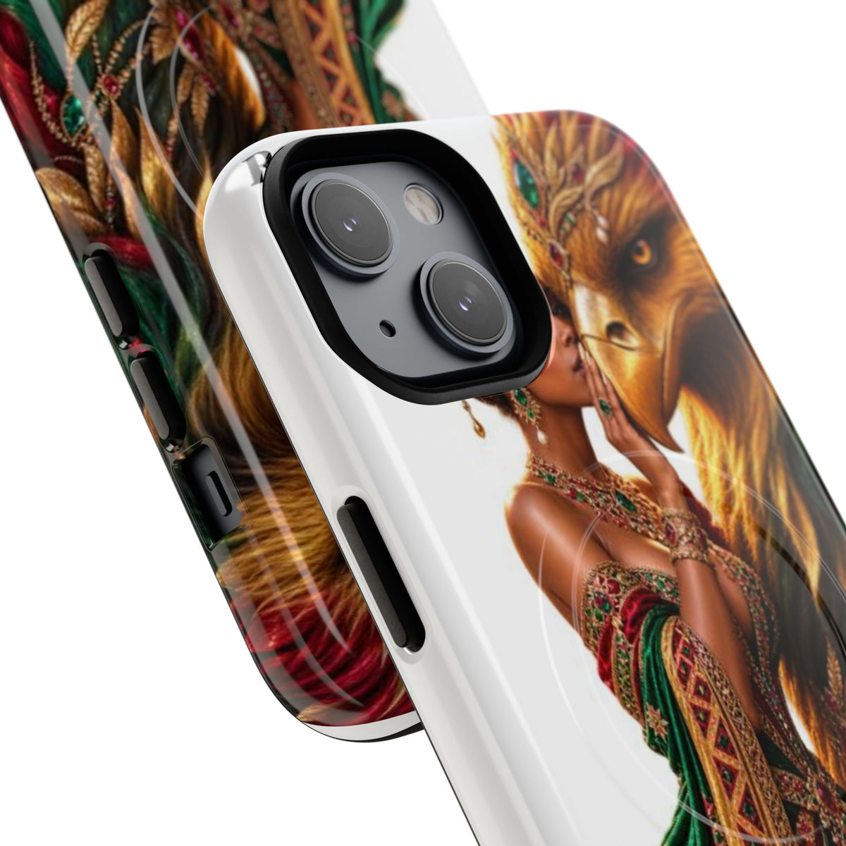 Royalty Phone Case — African Queen & Gryphon Art Tough Magnetic Case