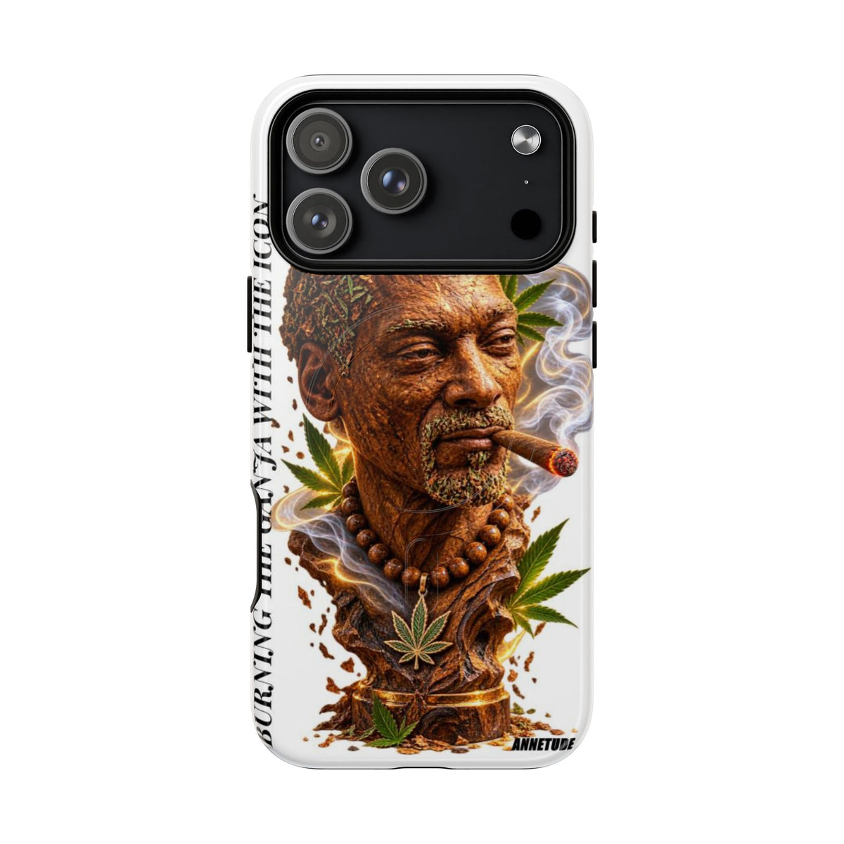 Rasta Icon Tough Magnetic Phone Case — 'Blazin' the Crazy' Smoky Portrait