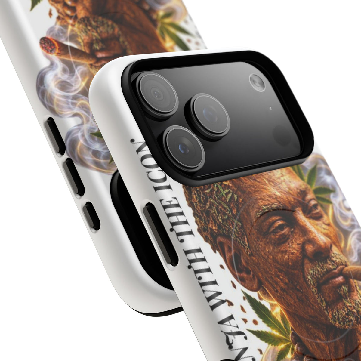 Rasta Icon Tough Magnetic Phone Case — 'Blazin' the Crazy' Smoky Portrait