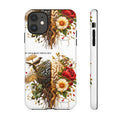 Phone Case — Floral Brain Illustration Protective Cover