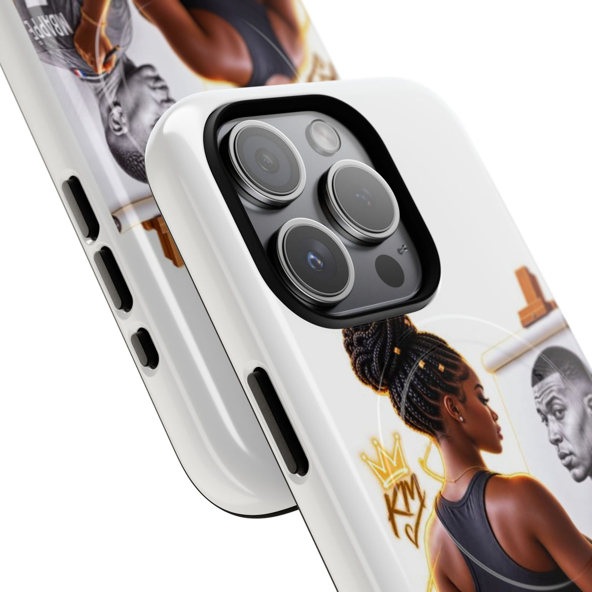 Tough Magnetic Case — Athletic Woman Painting Portrait Phone Cover (King Signature)