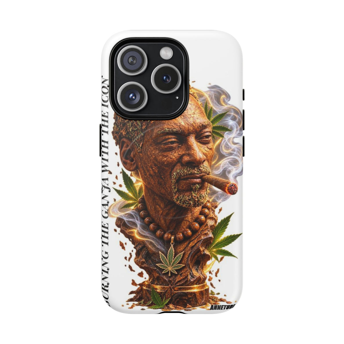 Rasta Icon Tough Magnetic Phone Case — 'Blazin' the Crazy' Smoky Portrait