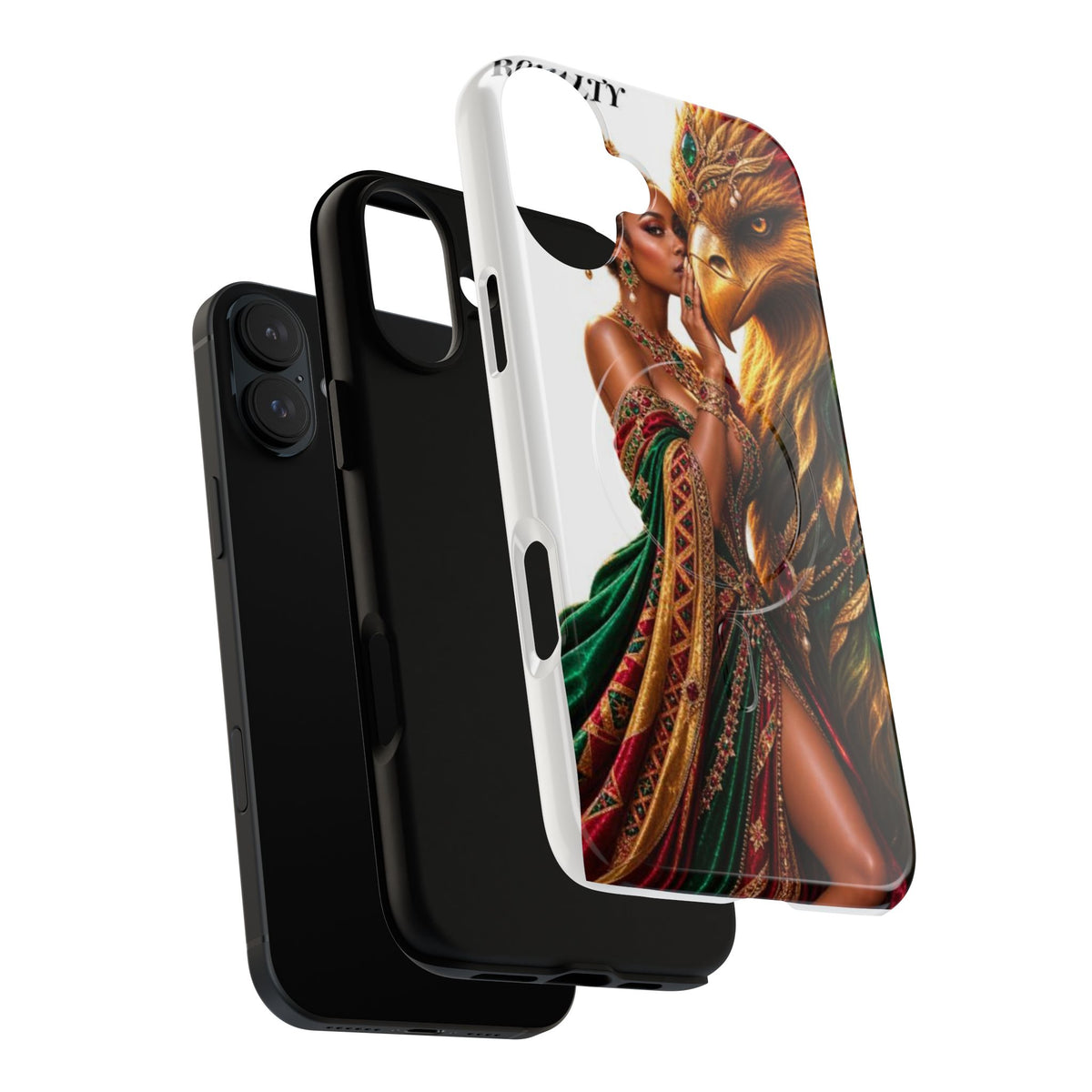 Royalty Phone Case — African Queen & Gryphon Art Tough Magnetic Case
