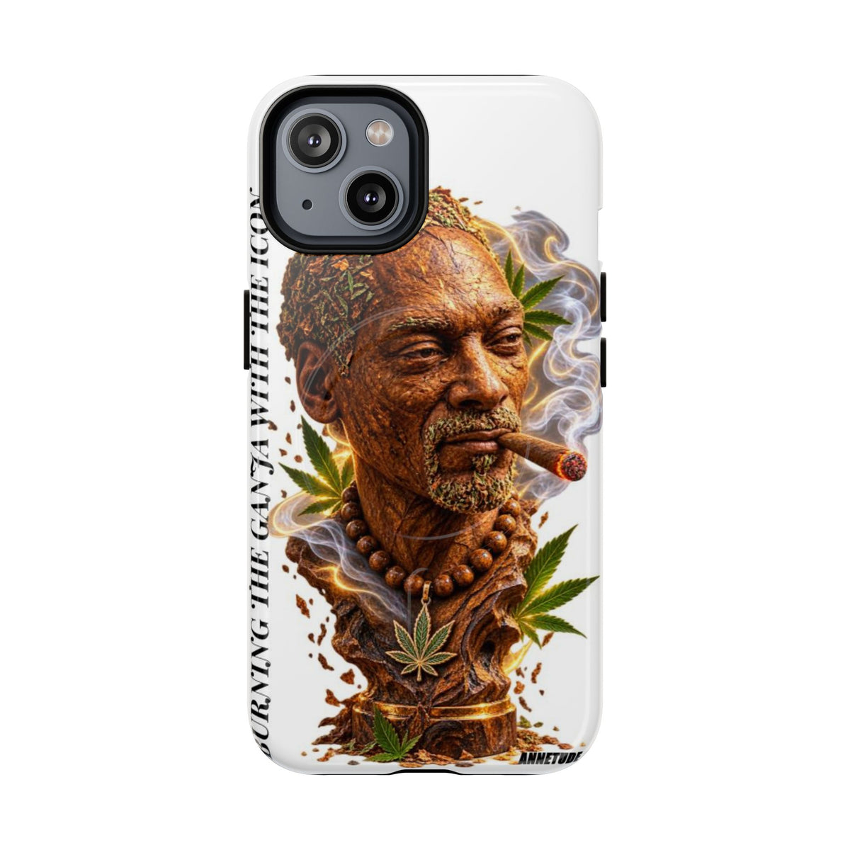 Rasta Icon Tough Magnetic Phone Case — 'Blazin' the Crazy' Smoky Portrait