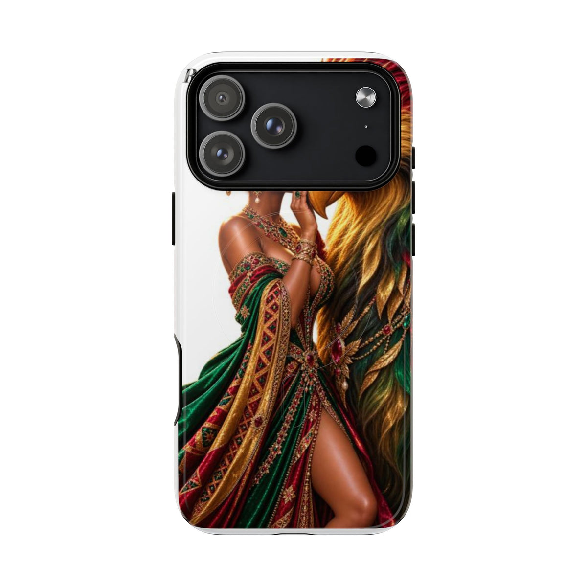 Royalty Phone Case — African Queen & Gryphon Art Tough Magnetic Case