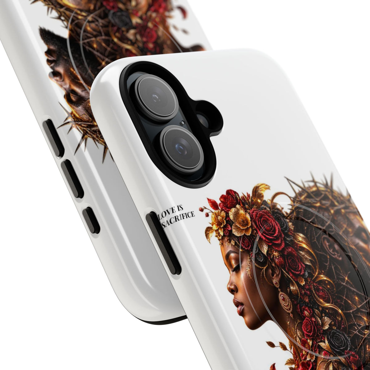 Phone Case — "Love Is Patient" Dual Portrait Magnetic Tough Case