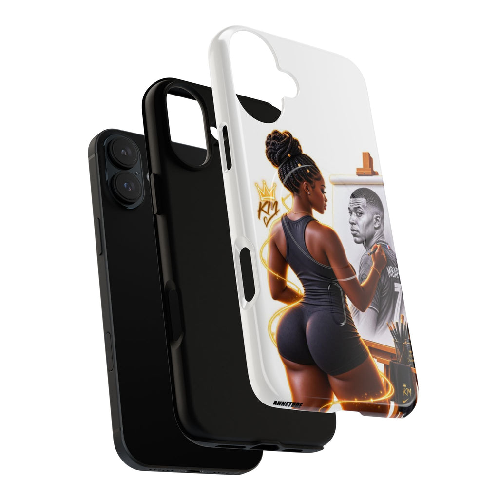 Tough Magnetic Case — Athletic Woman Painting Portrait Phone Cover (King Signature)