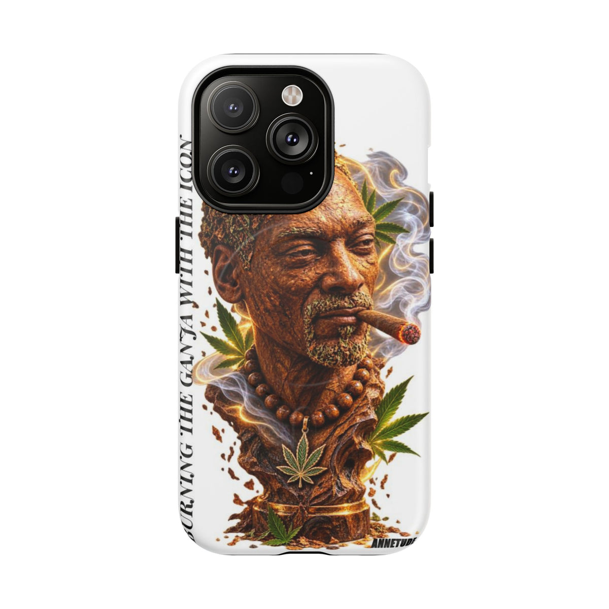 Rasta Icon Tough Magnetic Phone Case — 'Blazin' the Crazy' Smoky Portrait