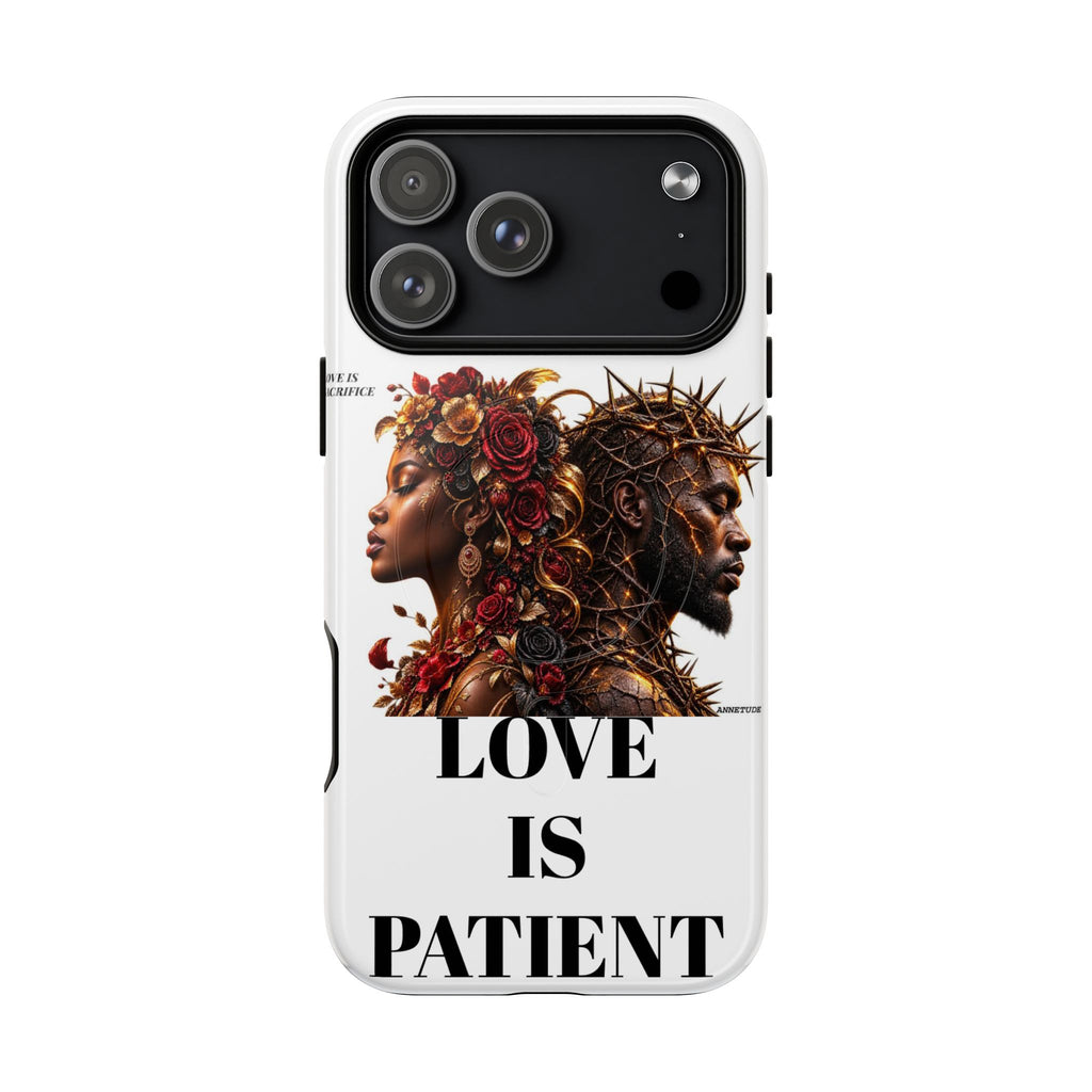 Phone Case — "Love Is Patient" Dual Portrait Magnetic Tough Case