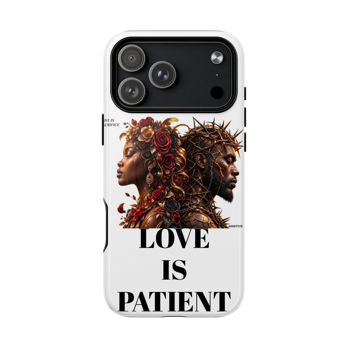 Phone Case — "Love Is Patient" Dual Portrait Magnetic Tough Case