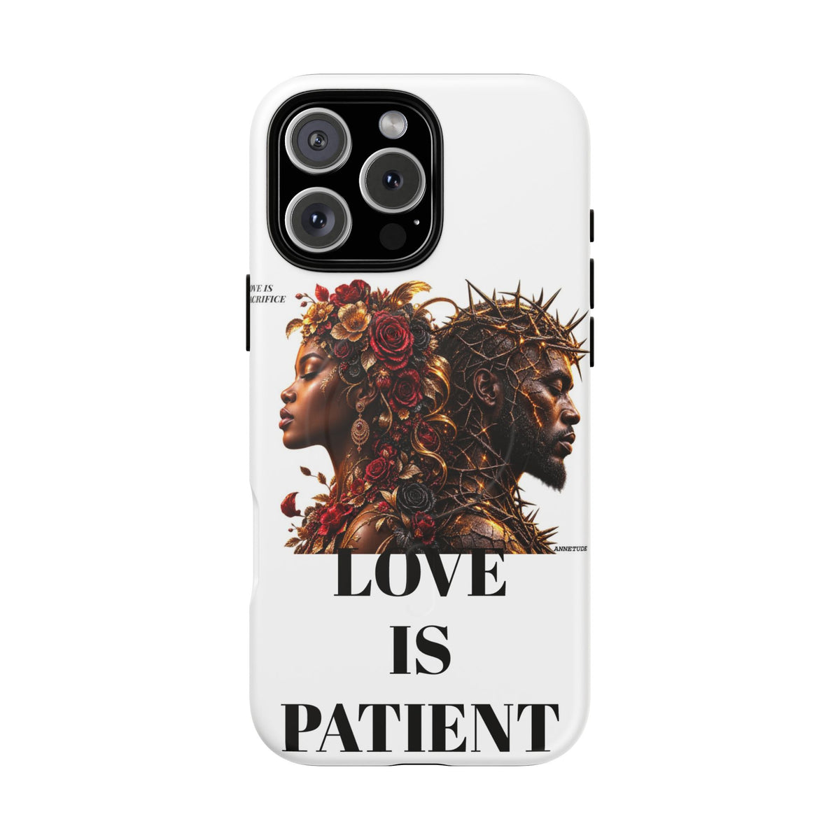 Phone Case — "Love Is Patient" Dual Portrait Magnetic Tough Case