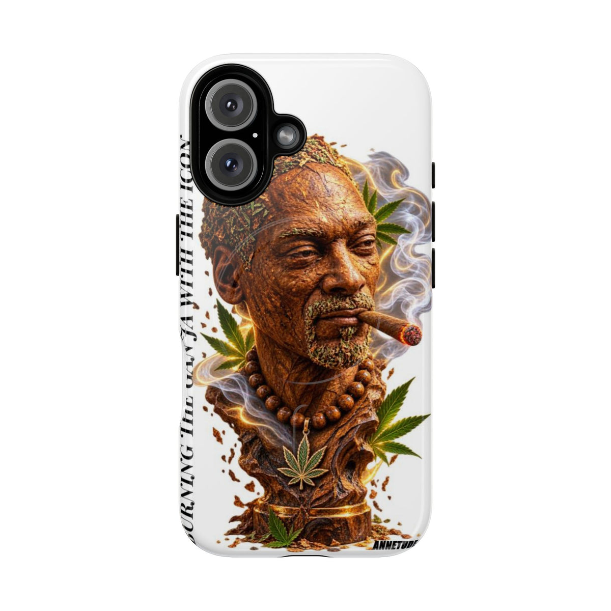 Rasta Icon Tough Magnetic Phone Case — 'Blazin' the Crazy' Smoky Portrait
