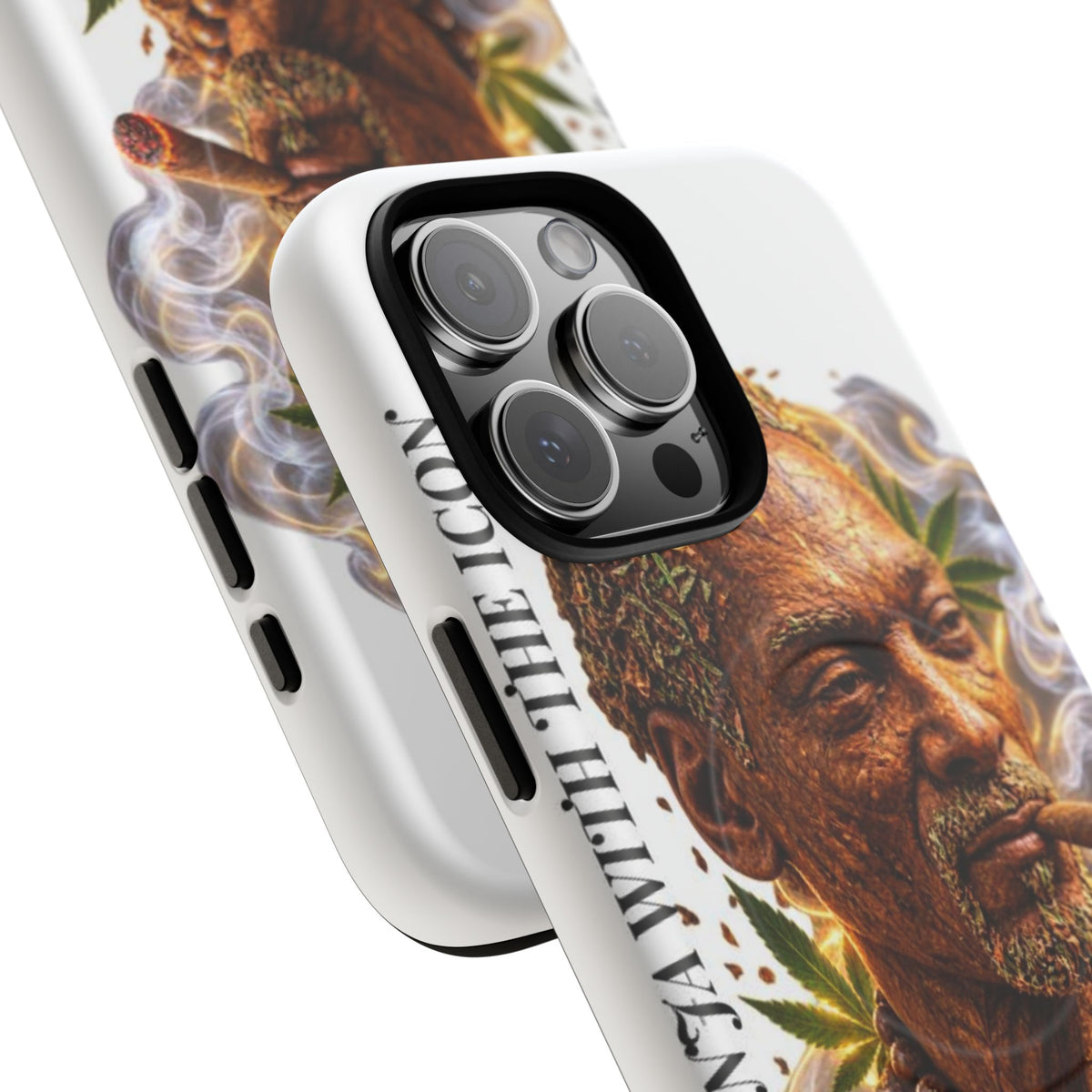 Rasta Icon Tough Magnetic Phone Case — 'Blazin' the Crazy' Smoky Portrait