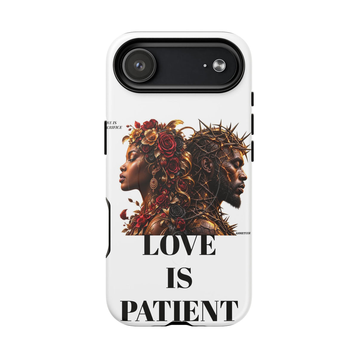 Phone Case — "Love Is Patient" Dual Portrait Magnetic Tough Case