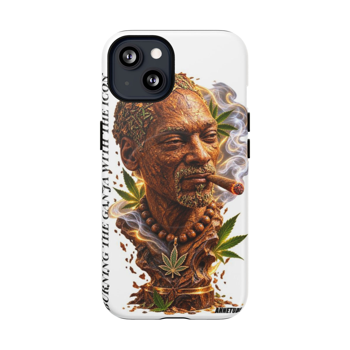 Rasta Icon Tough Magnetic Phone Case — 'Blazin' the Crazy' Smoky Portrait