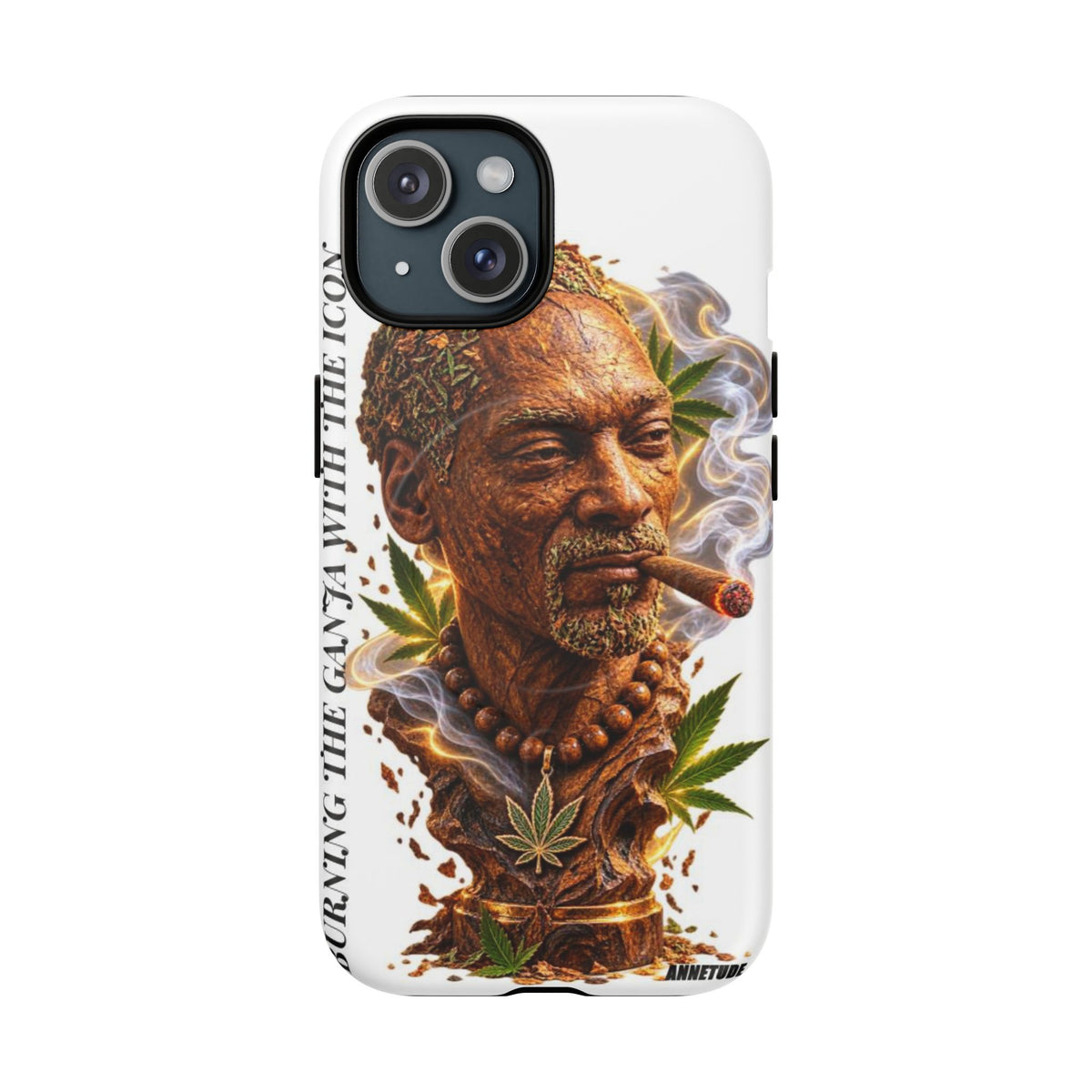 Rasta Icon Tough Magnetic Phone Case — 'Blazin' the Crazy' Smoky Portrait
