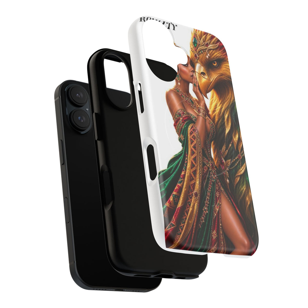 Royalty Phone Case — African Queen & Gryphon Art Tough Magnetic Case