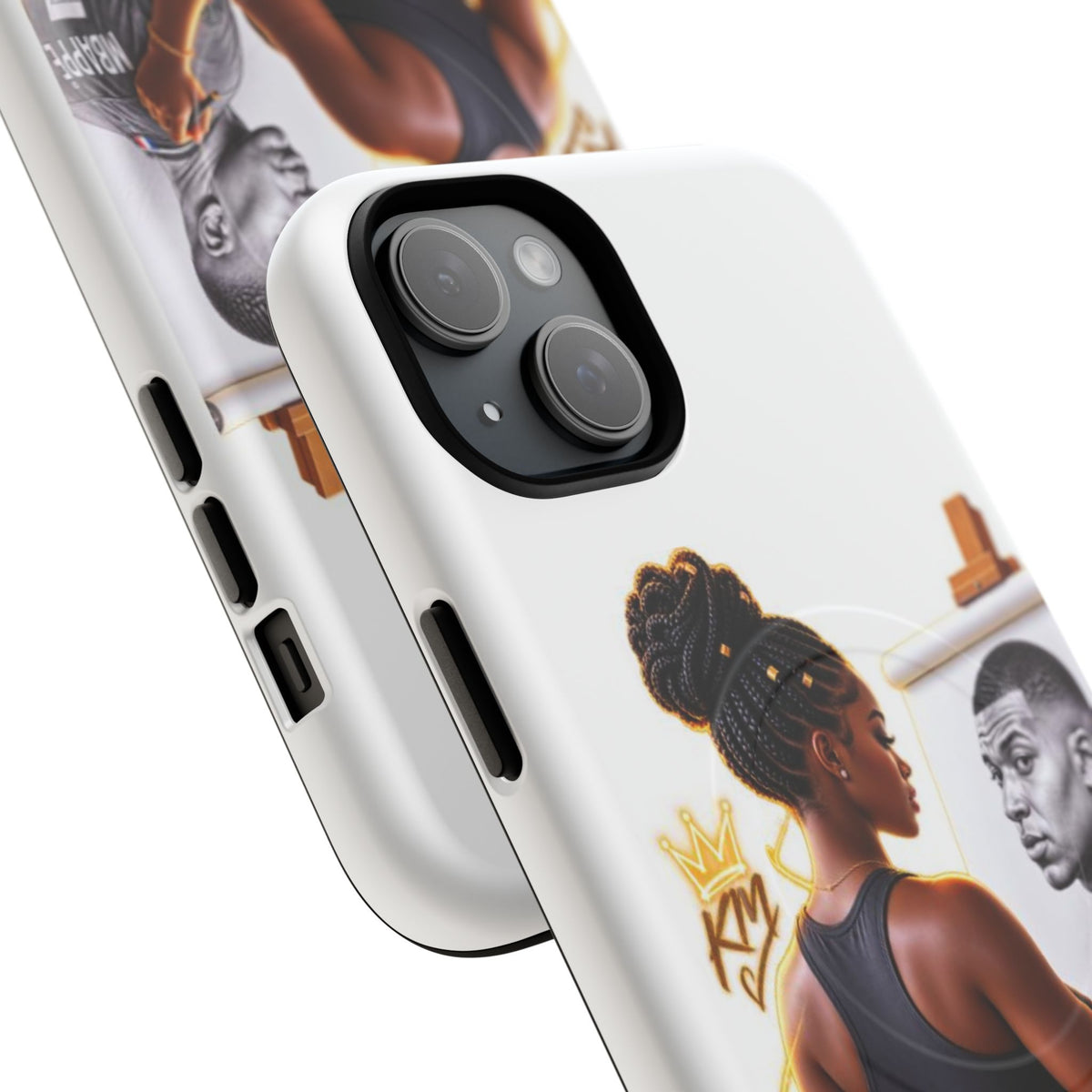 Tough Magnetic Case — Athletic Woman Painting Portrait Phone Cover (King Signature)
