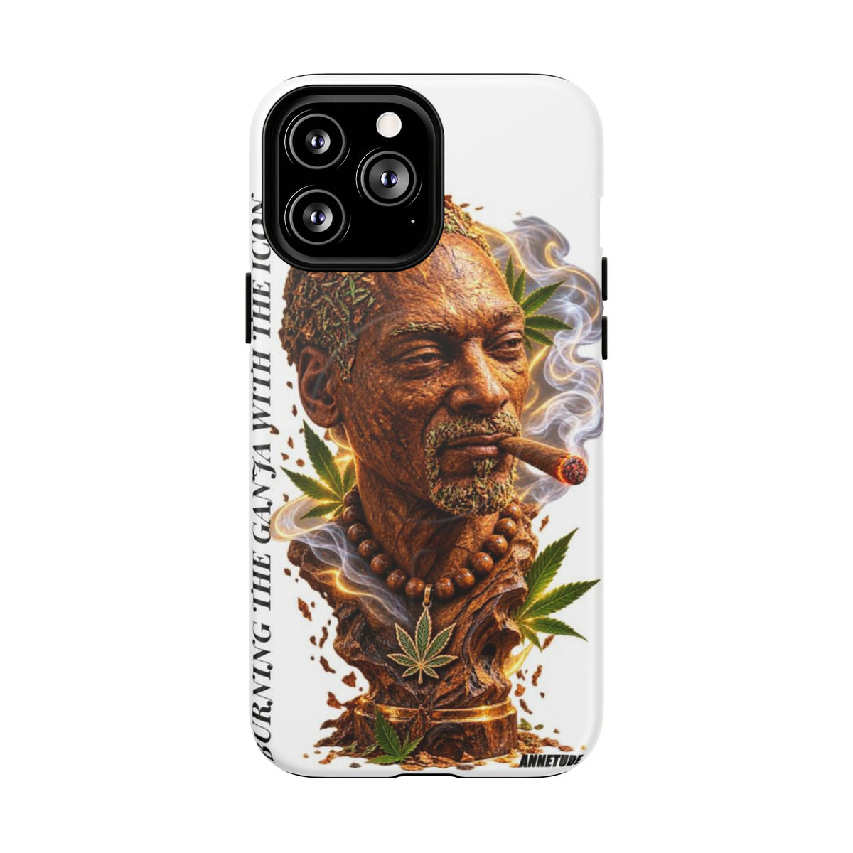 Rasta Icon Tough Magnetic Phone Case — 'Blazin' the Crazy' Smoky Portrait