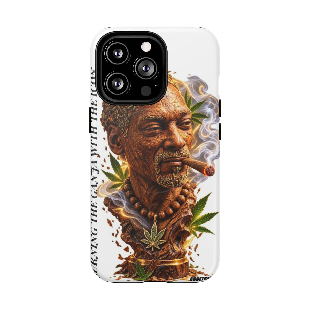 Rasta Icon Tough Magnetic Phone Case — 'Blazin' the Crazy' Smoky Portrait