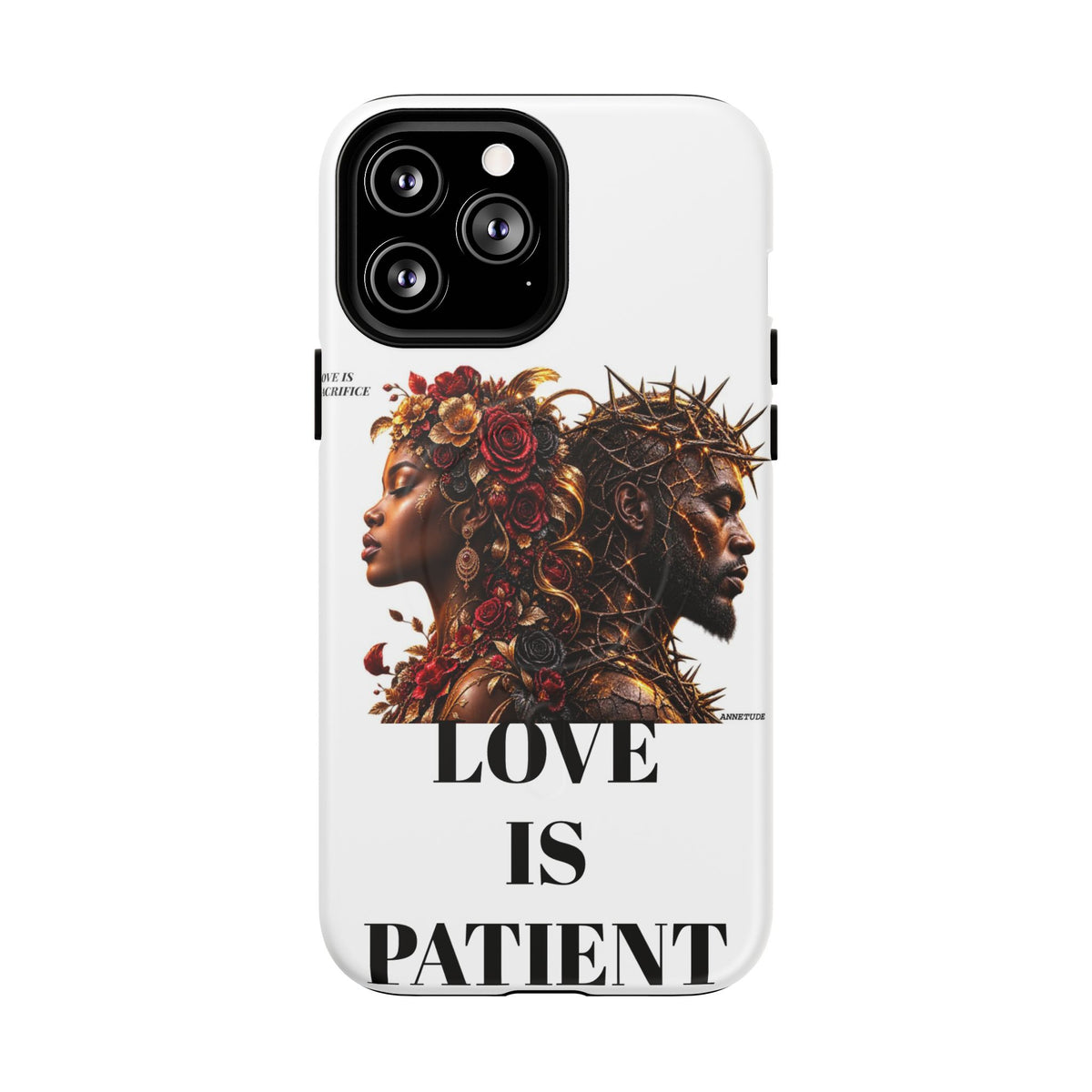 Phone Case — "Love Is Patient" Dual Portrait Magnetic Tough Case
